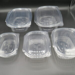 Envase transparente OPS con tapa bisagra 250ml (50u) - Imagen 8