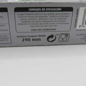 Papel de aluminio doméstico 290mm x 30 metros - Imagen 2