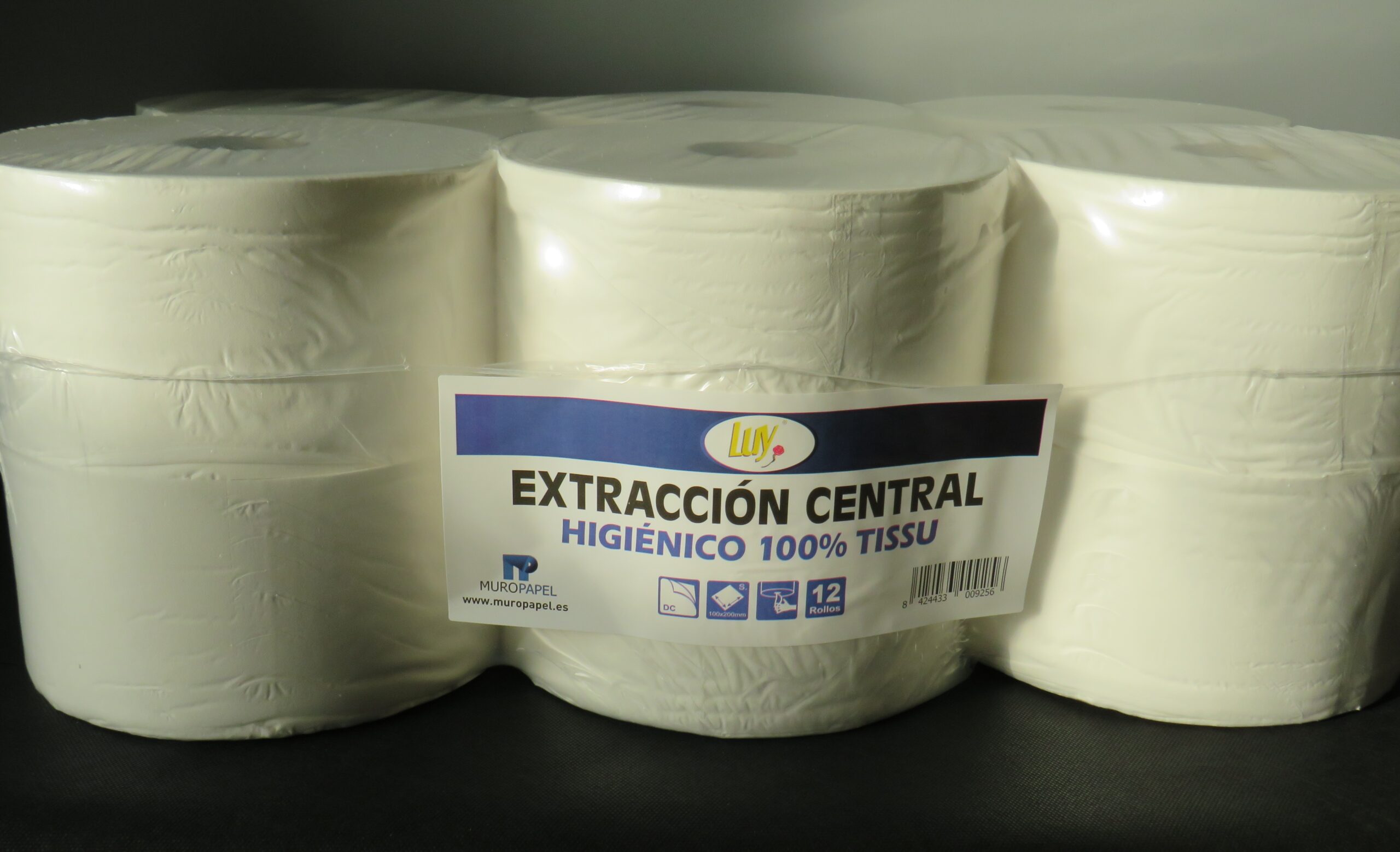 Papel Higiénico Industrial Extracción Central- pack 12 uds