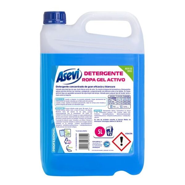 Asevi gel activo detergente lavadora